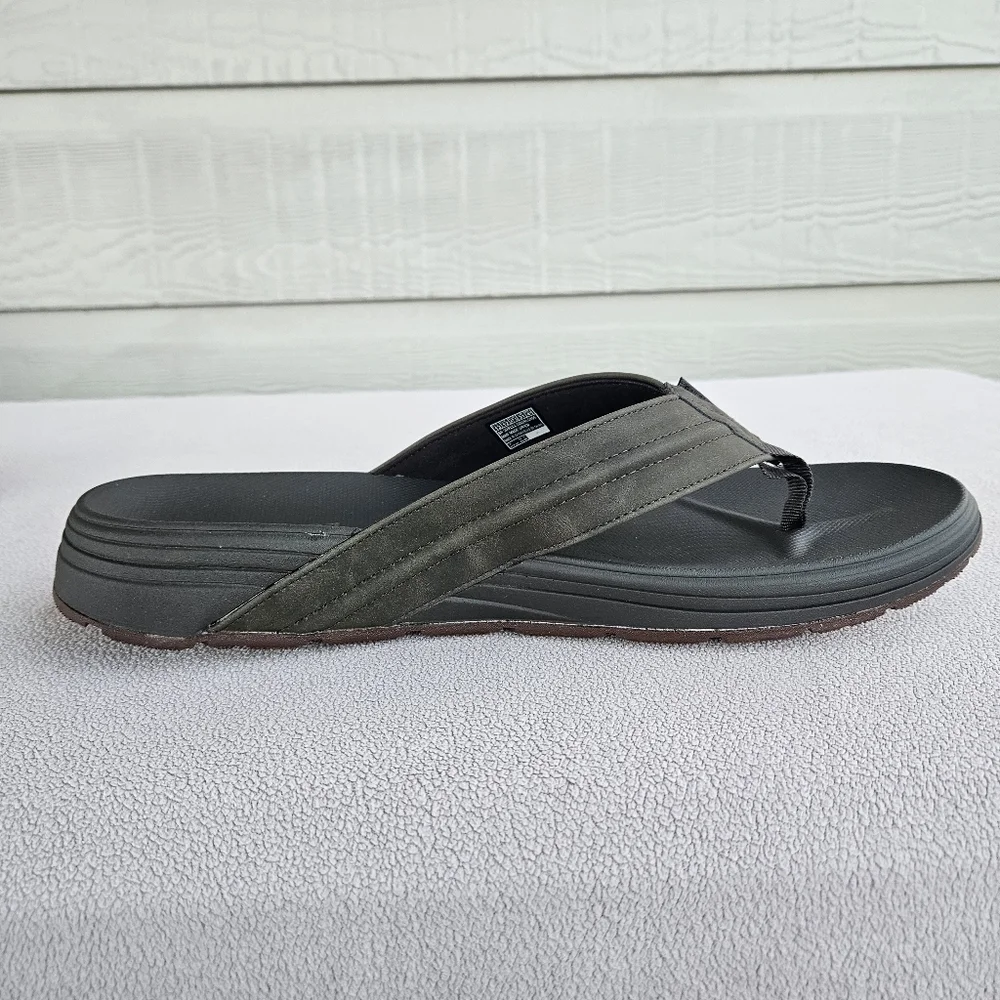 Skechers Patino Marlee Thong Flip Flop Sandal Men 13 Brown Relaxed Fit Luxe Foam